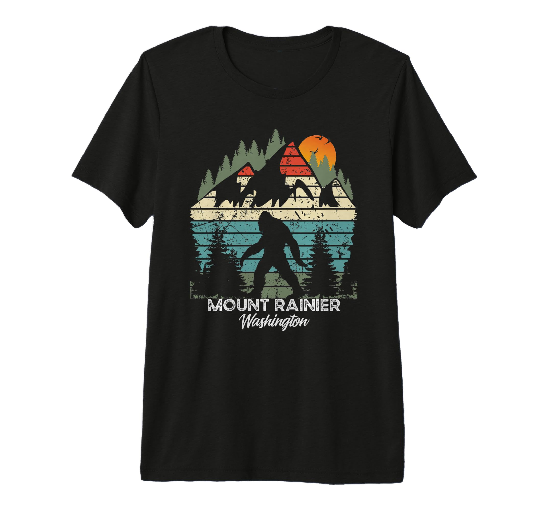 Mount Rainier Washington National T-Shirt - Fun Novelty Design for Adults - T-Shirt, Sweatshirt, Hoodie
