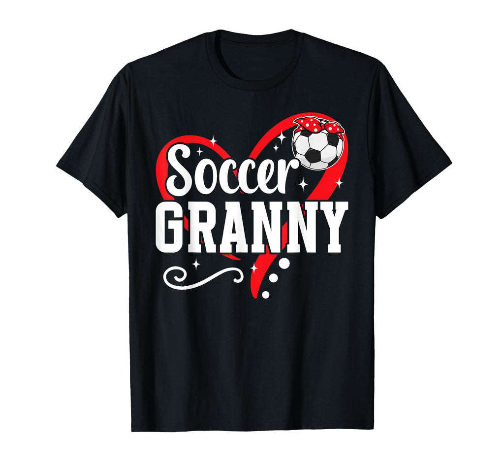 Soccer Granny Heart Grandma Granny T-Shirt - Fun Novelty Design for Adults - T-Shirt, Sweatshirt, Hoodie