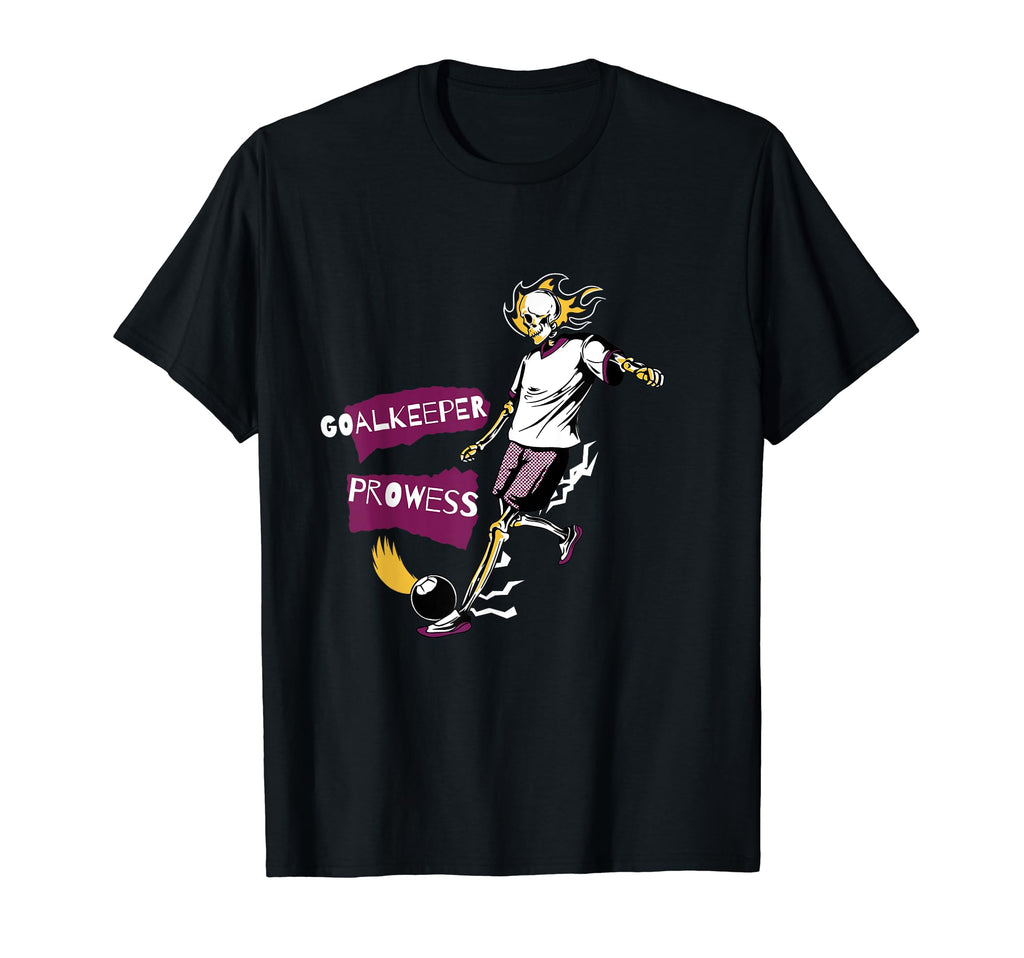 Goalkeeper Prowess Soccer Skeleton T-Shirt - Aesthetic Graphic Men Women - T-Shirt, Sweatshirt, Hoodie