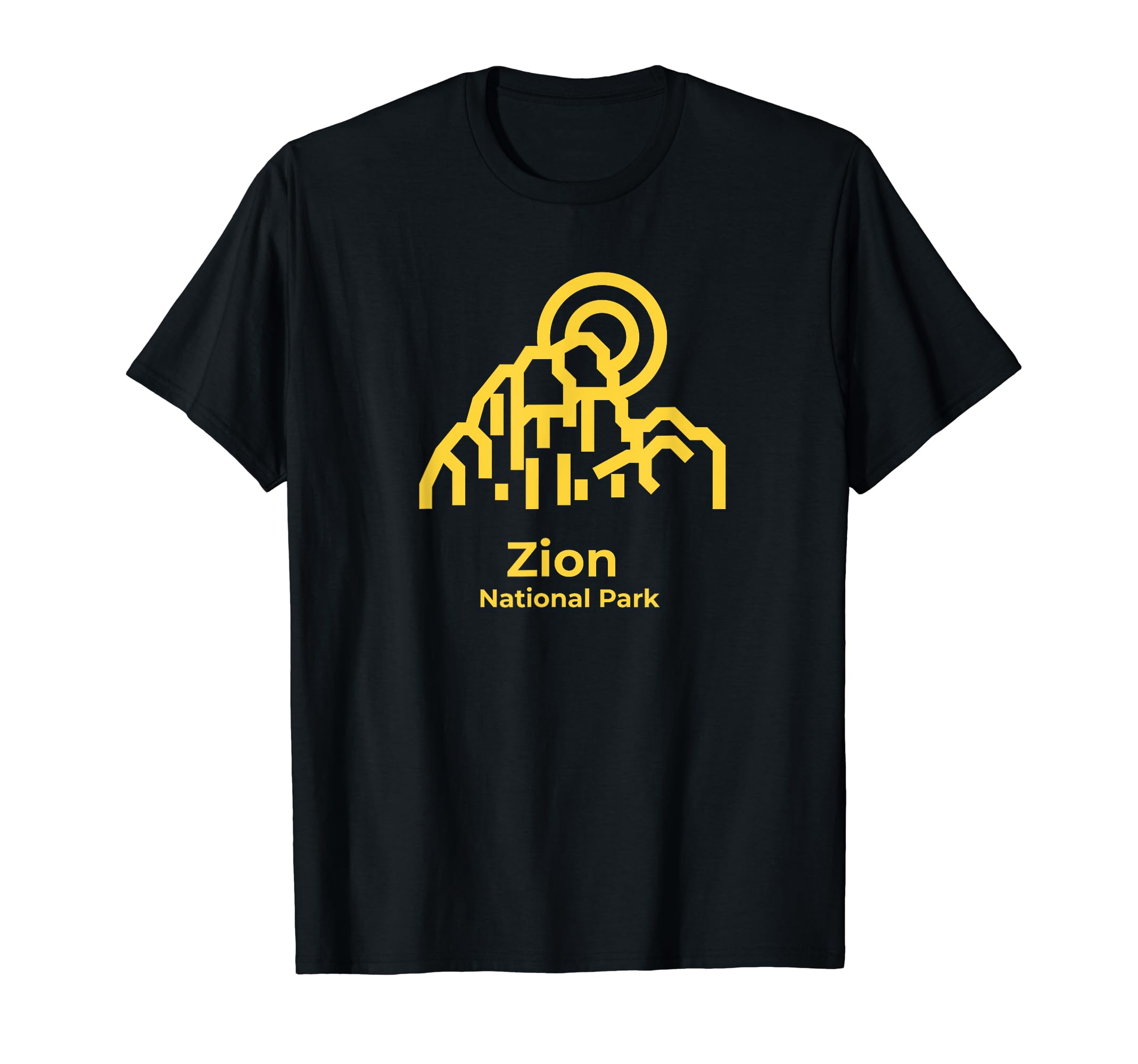 Zion National Park Utah Minimalist T-Shirt - Trendy Graphic for Adults - T-Shirt, Sweatshirt, Hoodie
