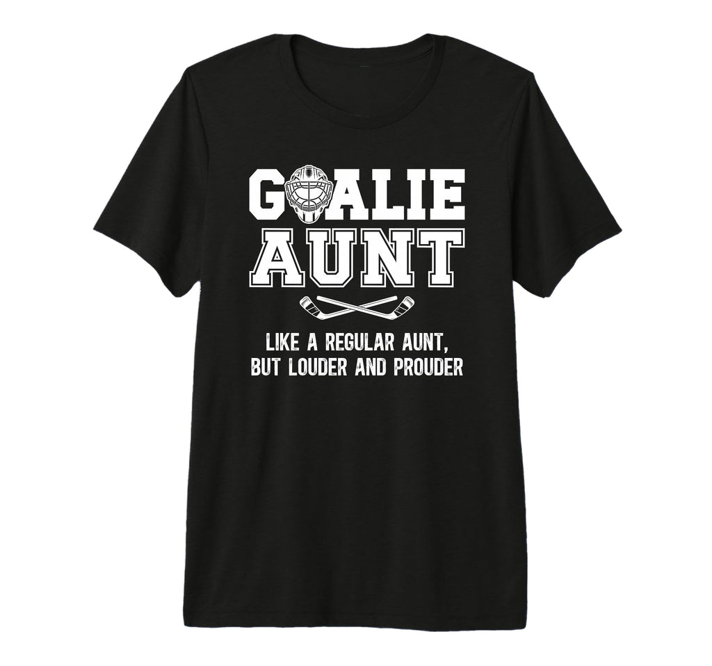 Hockey Goalie Aunt Definition Hockey T-Shirt - Minimalist Print Men Women - T-Shirt, Sweatshirt, Hoodie