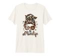 Soccer Mom Coffee Lover Messy Bun T-Shirt - Custom Art Print for Adults - T-Shirt, Sweatshirt, Hoodie