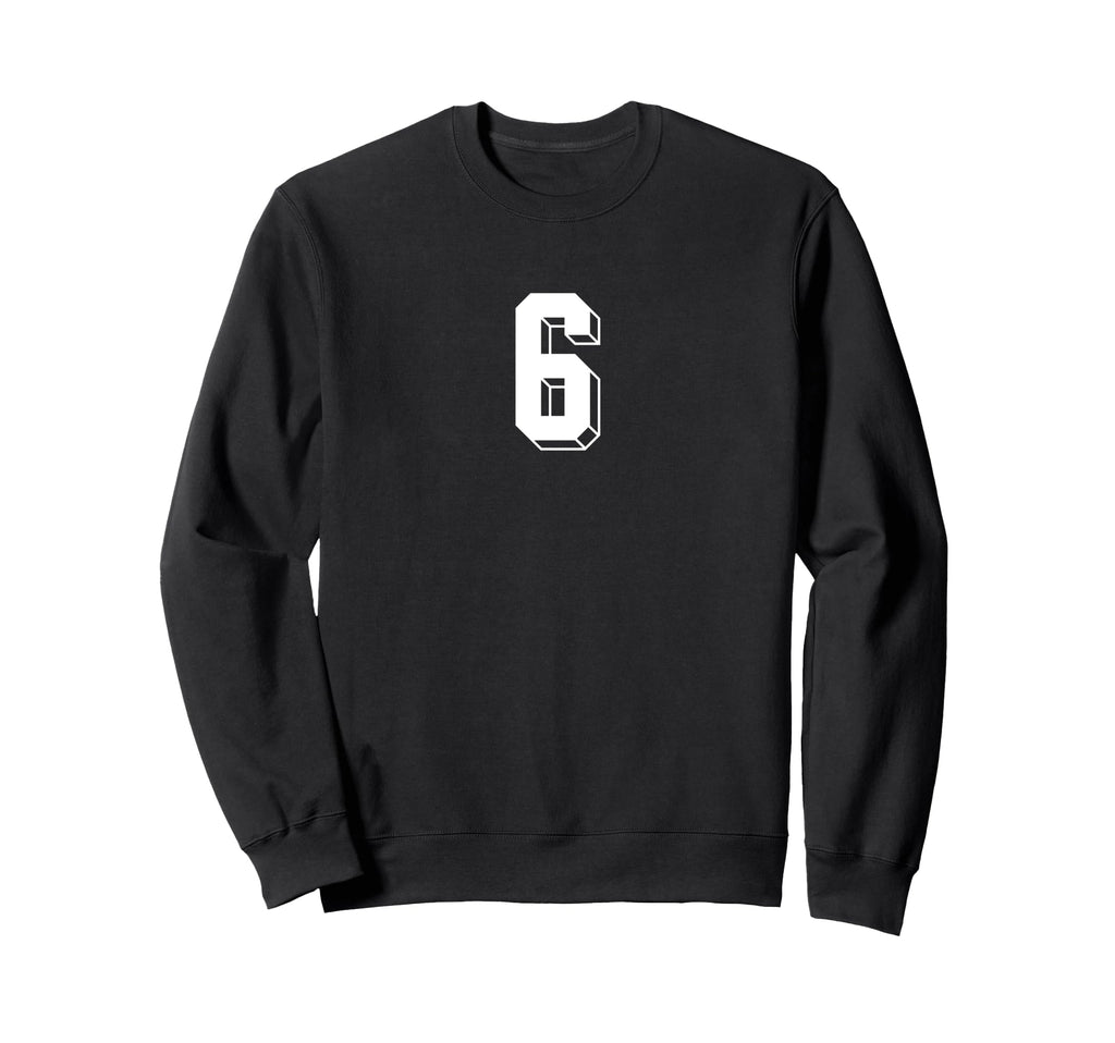 Number 6 80S 90S Soccer Team Jersey Sweatshirt - Minimalist Print Unisex - T-Shirt, Sweatshirt, Hoodie