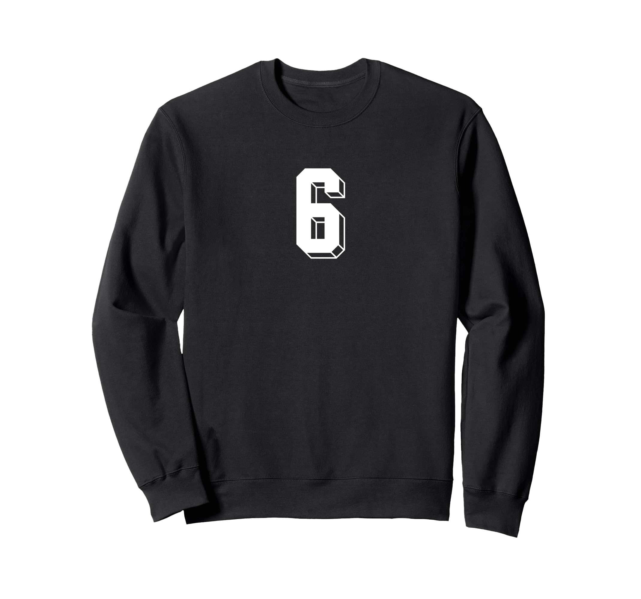 Number 6 80S 90S Soccer Team Jersey Sweatshirt - Minimalist Print Unisex - T-Shirt, Sweatshirt, Hoodie