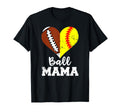 Ball Mama Funny Football Softball T-Shirt - Minimalist Print for Adults - T-Shirt, Sweatshirt, Hoodie