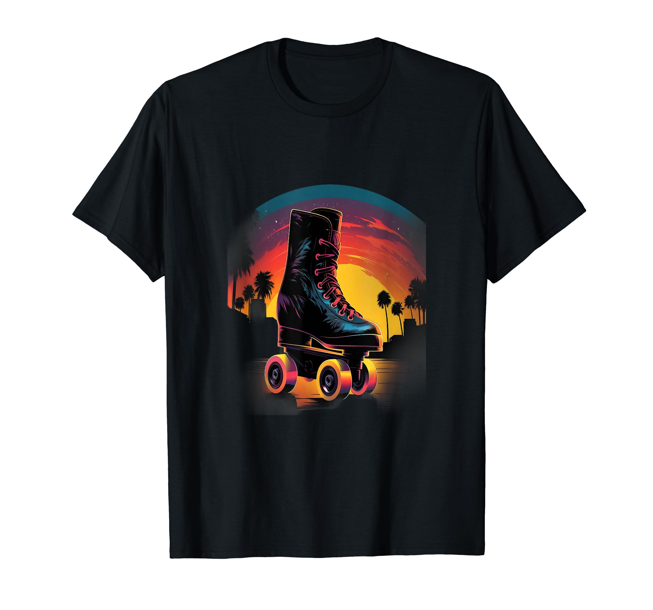 Roller Skates Roller Skating Skater 70S T-Shirt - Unique Graphic Men Women - T-Shirt, Sweatshirt, Hoodie