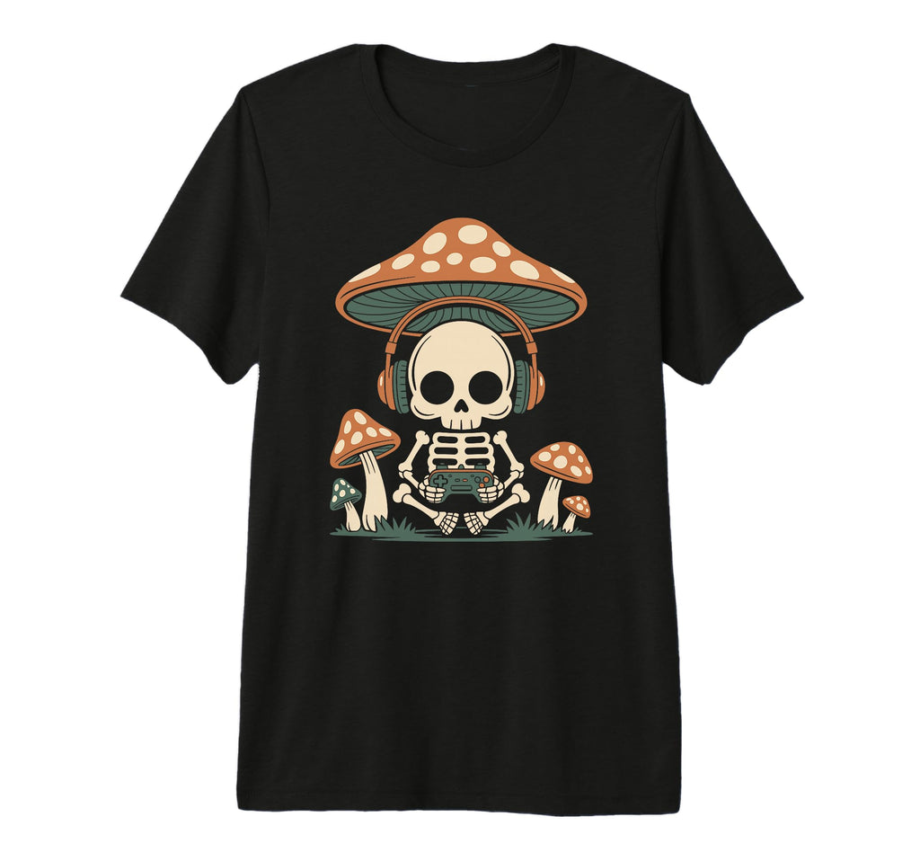 Gamer Skeleton Sitting Under T-Shirt - Streetwear Style Men Women - T-Shirt, Sweatshirt, Hoodie