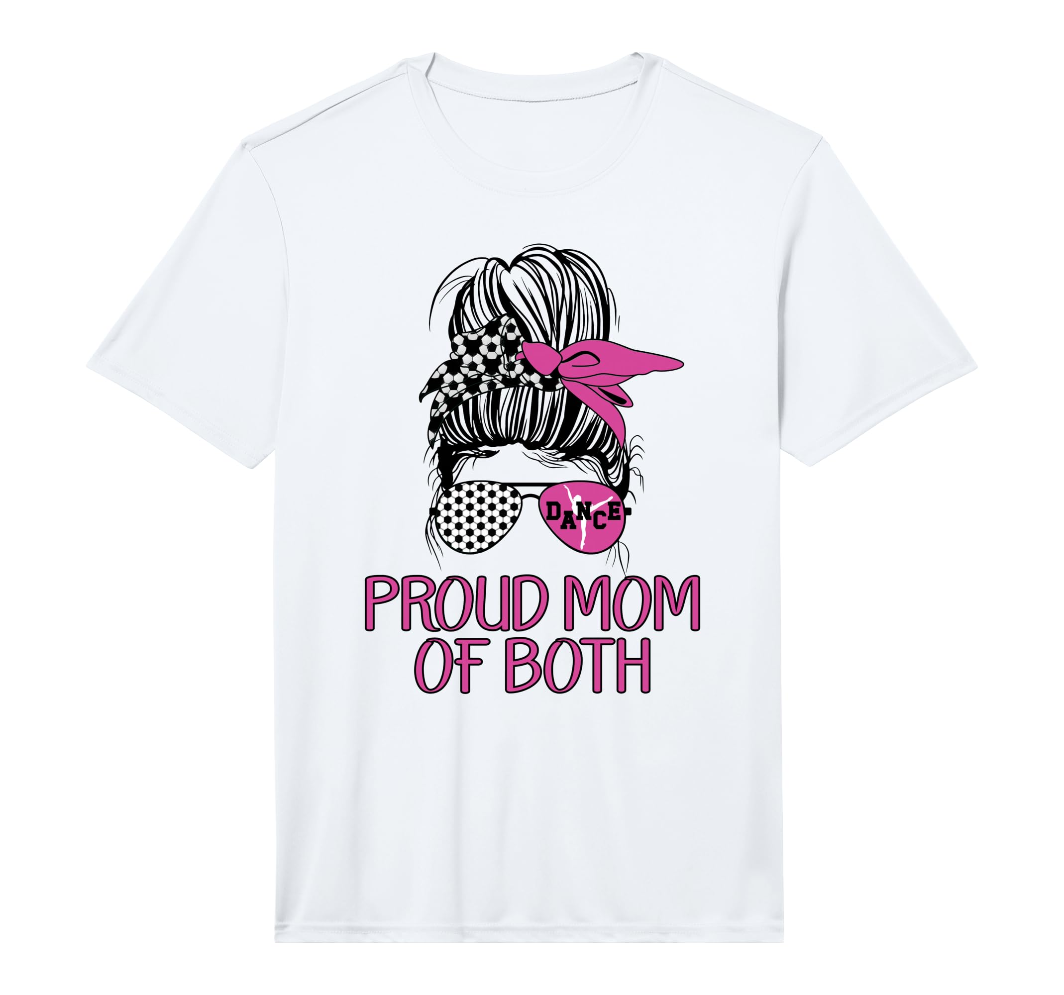 Mens Mom Both Proud Soccer And Dance T-Shirt - Trendy Graphic for Adults - T-Shirt, Sweatshirt, Hoodie