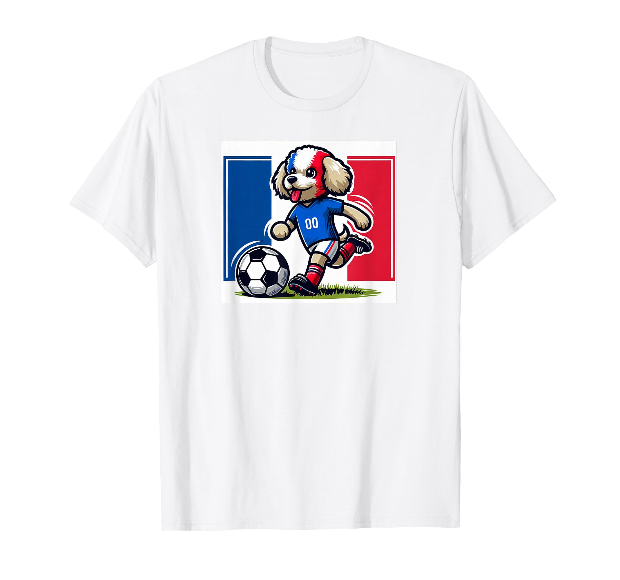 Poodle Loves Soccer T-Shirt - Trendy Graphic for Adults - T-Shirt, Sweatshirt, Hoodie