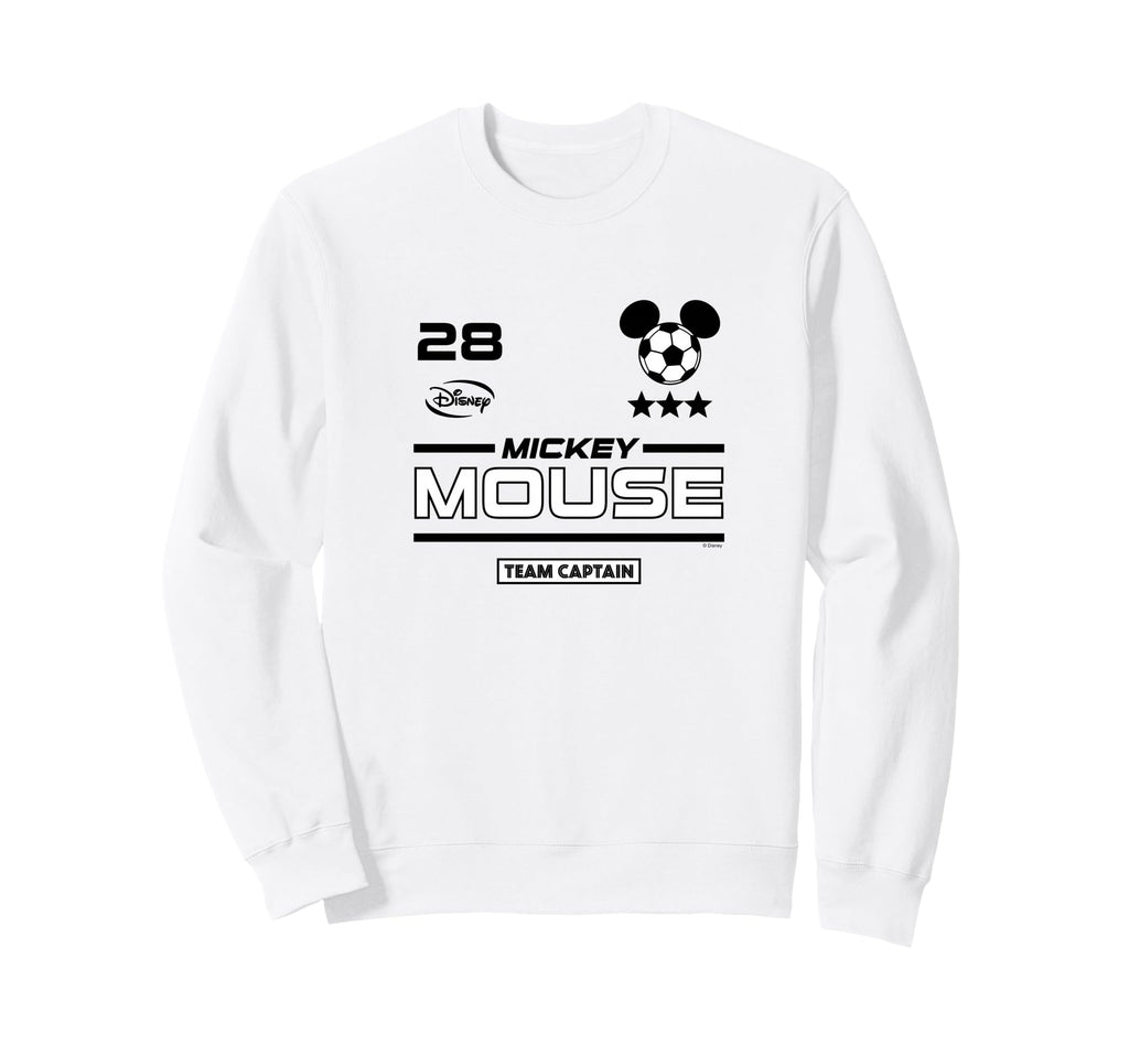 Mickey Mouse Team Captain Soccer Sweatshirt - Novelty Apparel Men Women - T-Shirt, Sweatshirt, Hoodie