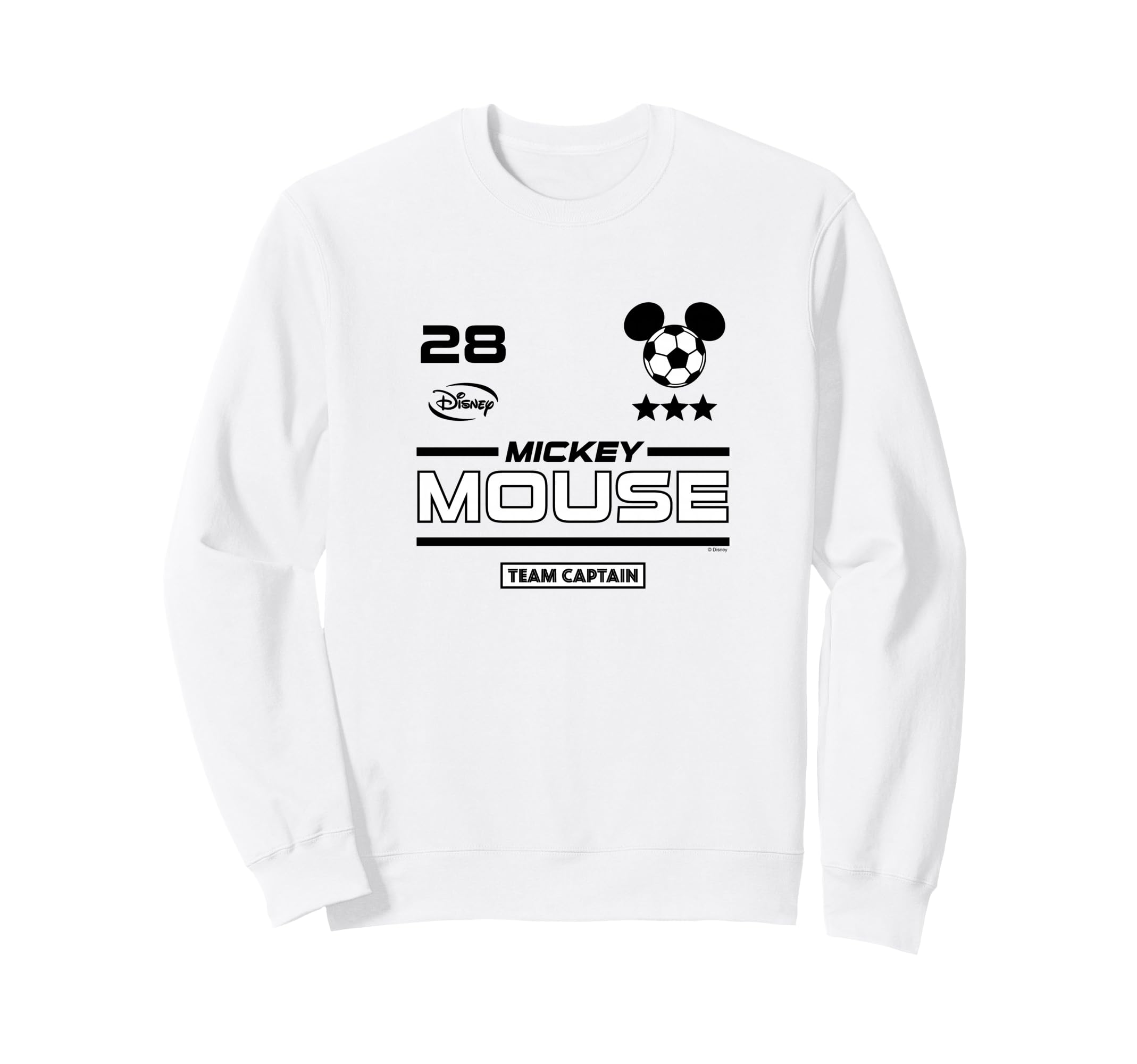 Mickey Mouse Team Captain Soccer Sweatshirt - Novelty Apparel Men Women - T-Shirt, Sweatshirt, Hoodie