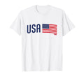 Superfan Usa Minimal Flag Stripe Soccer T-Shirt - Trendy Graphic Unisex - T-Shirt, Sweatshirt, Hoodie