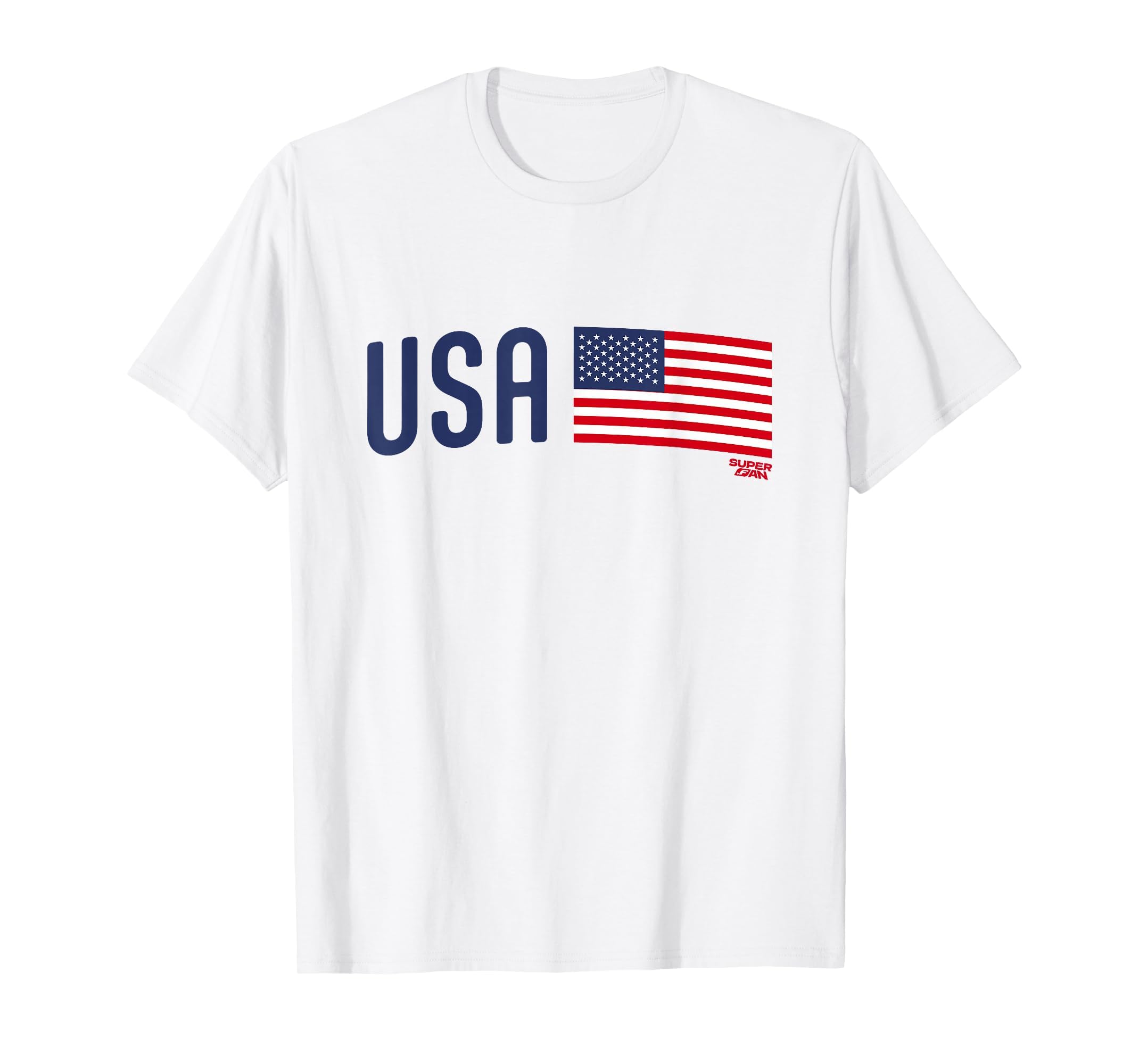 Superfan Usa Minimal Flag Stripe Soccer T-Shirt - Trendy Graphic Unisex - T-Shirt, Sweatshirt, Hoodie
