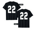 22 Team Sports Jersey Front Back T-Shirt - Custom Art Print Men Women - T-Shirt, Sweatshirt, Hoodie