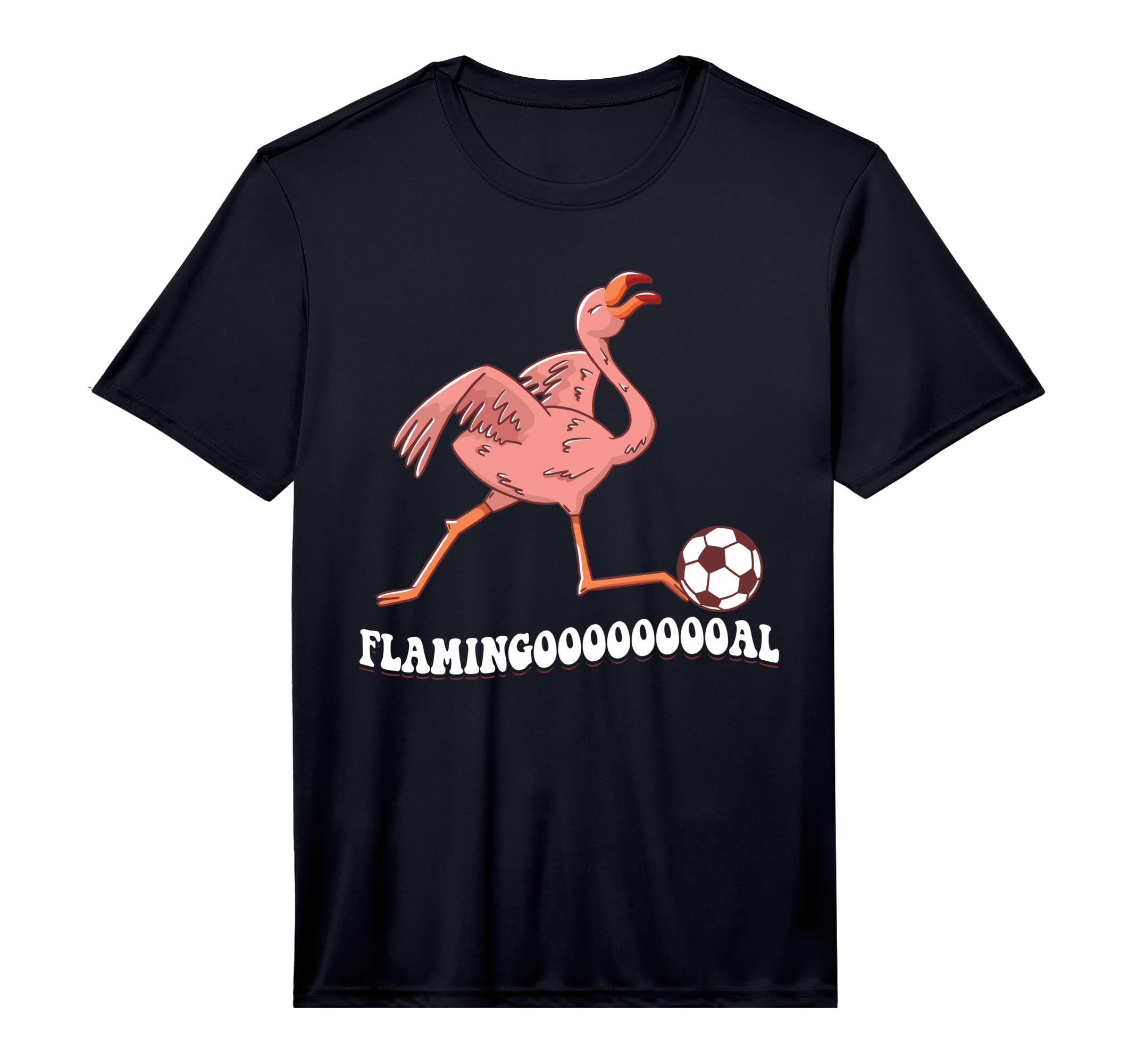 Flamingooooal Flamingo Soccer Ball T-Shirt - Unique Graphic Unisex - T-Shirt, Sweatshirt, Hoodie