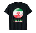 Iran Soccer Iranian Flag Soccer Ball T-Shirt - Minimalist Print for Adults - T-Shirt, Sweatshirt, Hoodie