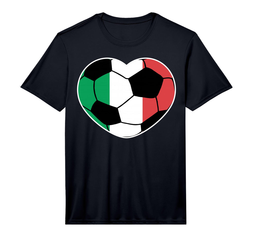 Italy Soccer Ball Heart Italian Football T-Shirt - Streetwear Style Unisex - T-Shirt, Sweatshirt, Hoodie