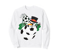 Soccer Balls Snowman Winter Sports Sweatshirt - Graphic Print Men Women - T-Shirt, Sweatshirt, Hoodie