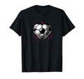 Soccer Ball Heart Mom Fan Parent T-Shirt - Unique Graphic Unisex - T-Shirt, Sweatshirt, Hoodie