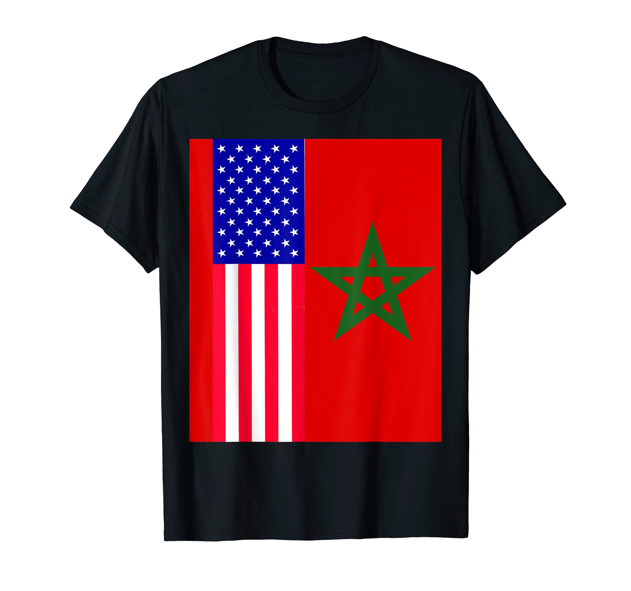 Moorish American Morocco Flag T-Shirt - Aesthetic Graphic for Adults - T-Shirt, Sweatshirt, Hoodie