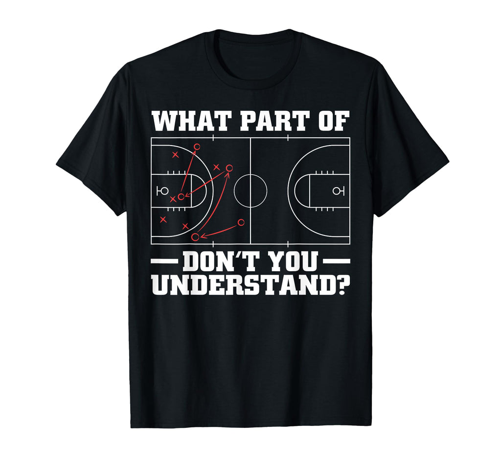 Funny Basketball Coach Tactic Diagram Board T-Shirt - Trendy Graphic Unisex - T-Shirt, Sweatshirt, Hoodie
