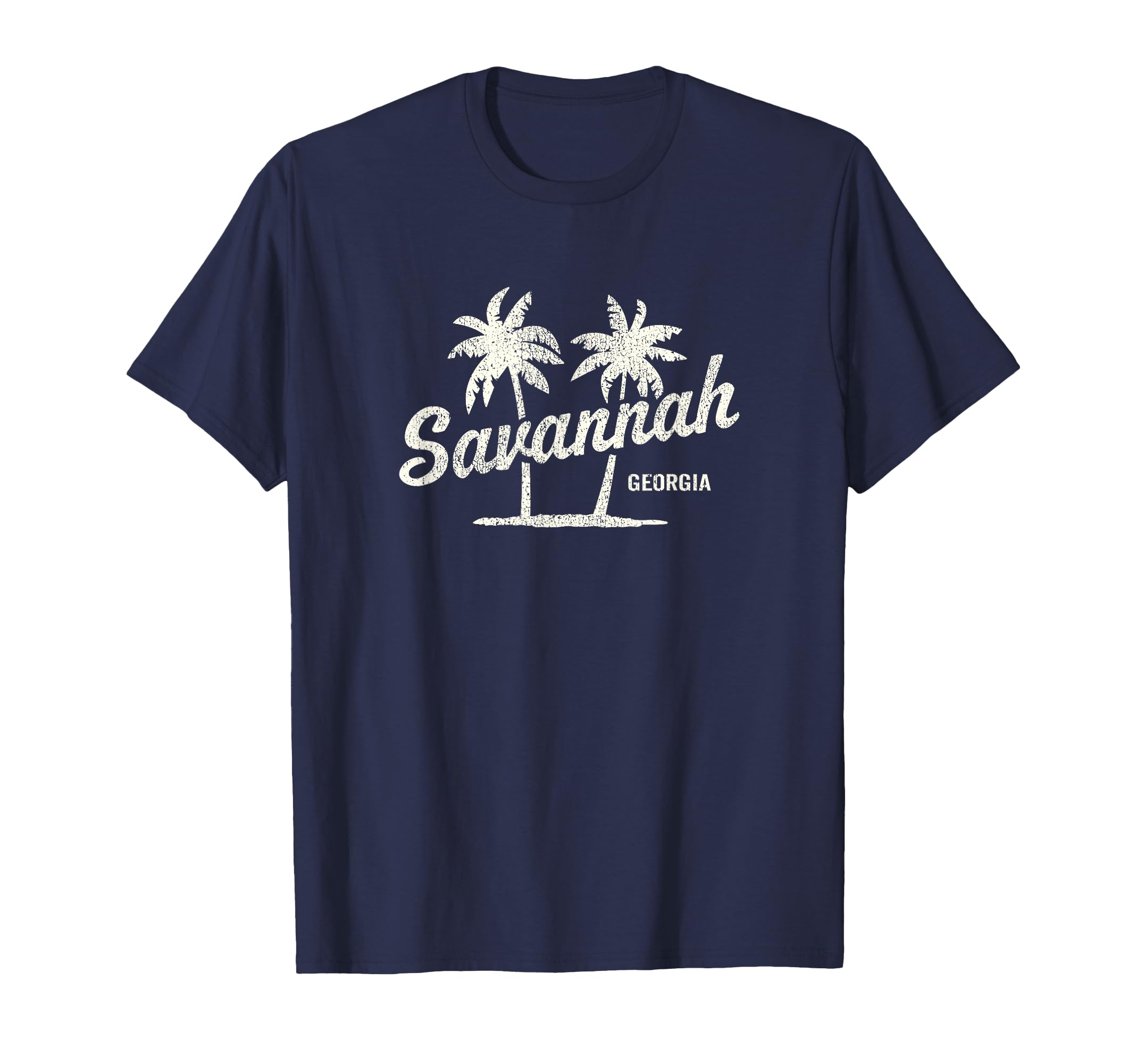 Savannah Georgia 70S Palm Trees T-Shirt - Graphic Print for Adults - T-Shirt, Sweatshirt, Hoodie