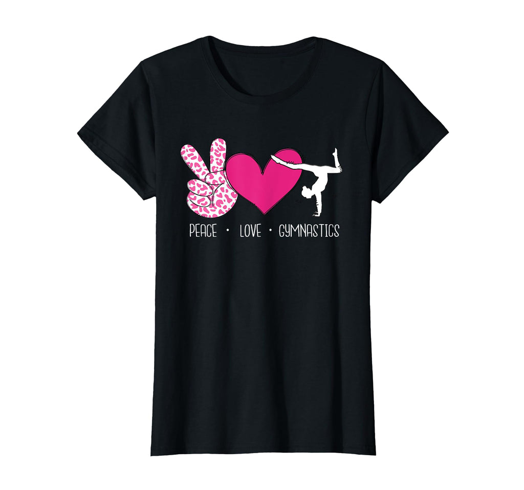 Peace Love Gymnastics Acrobatics T-Shirt - Aesthetic Graphic for Adults - T-Shirt, Sweatshirt, Hoodie