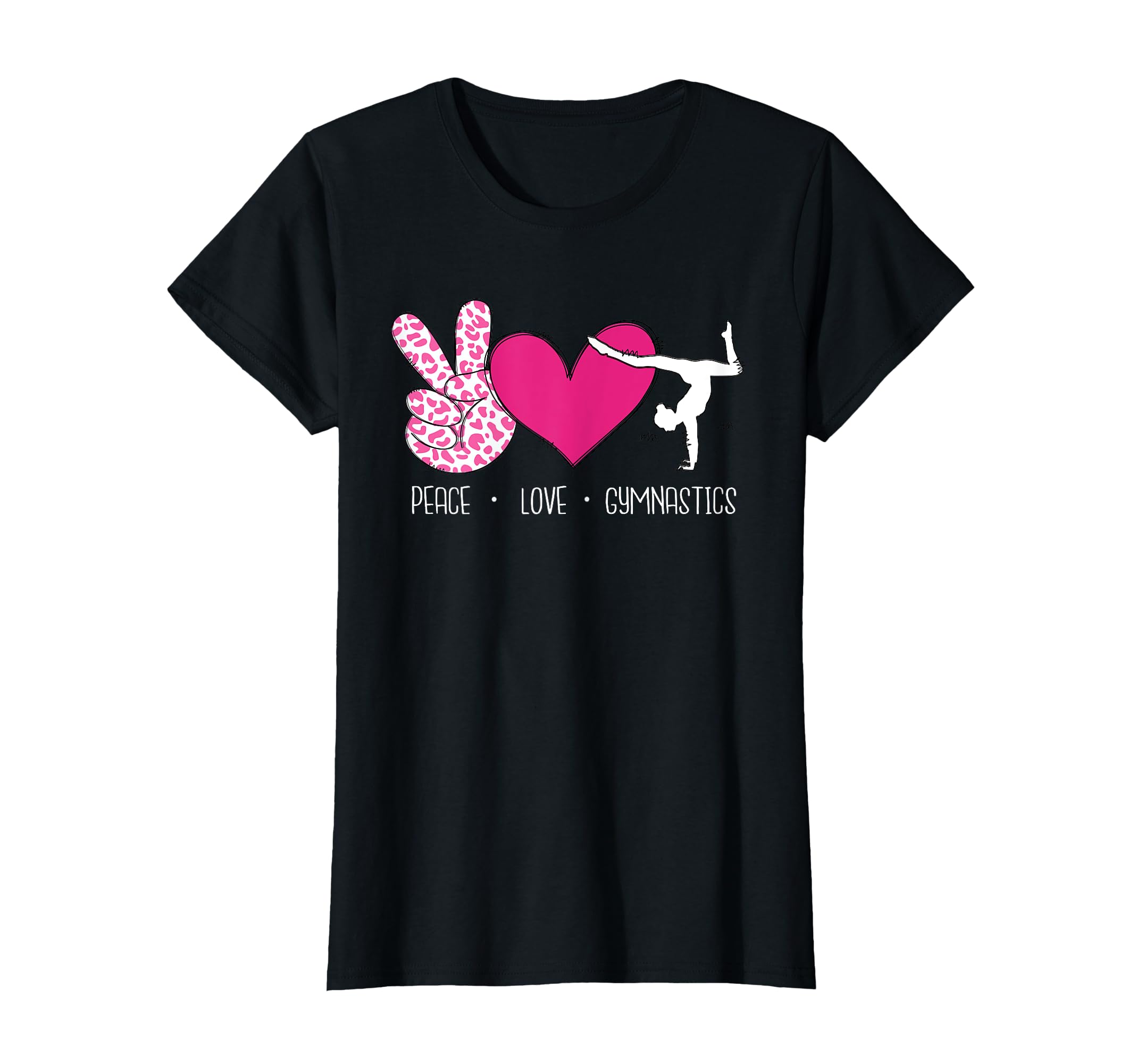 Peace Love Gymnastics Acrobatics T-Shirt - Aesthetic Graphic for Adults - T-Shirt, Sweatshirt, Hoodie