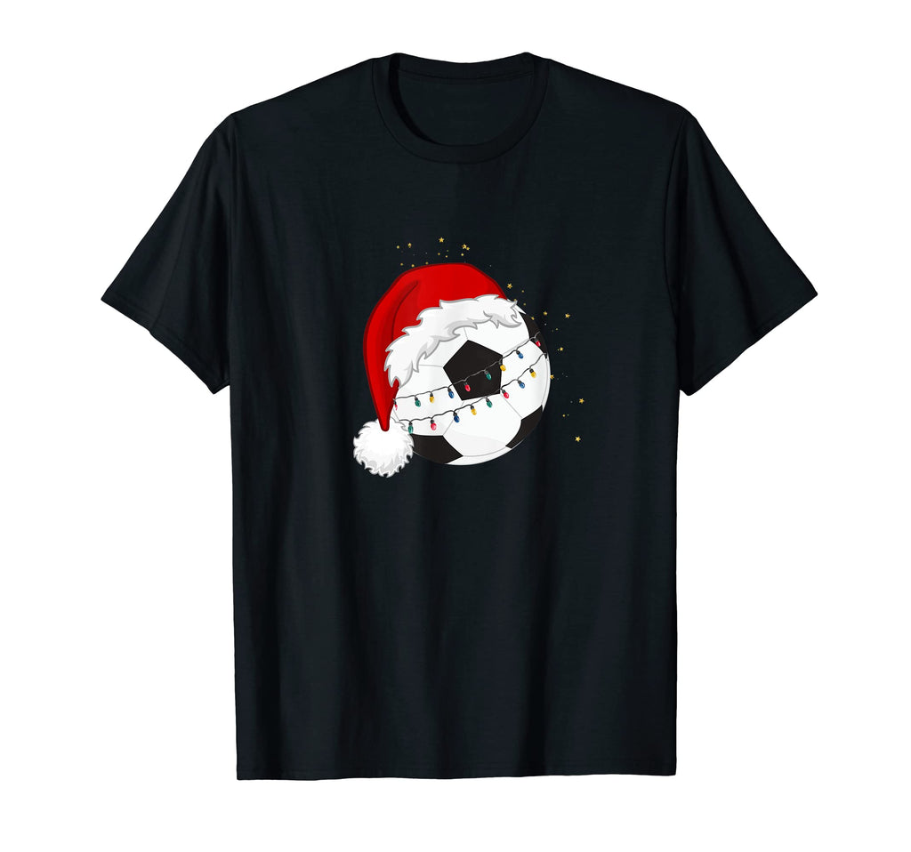 Soccer Light Holiday Sports Yule T-Shirt - Unique Graphic Men Women - T-Shirt, Sweatshirt, Hoodie