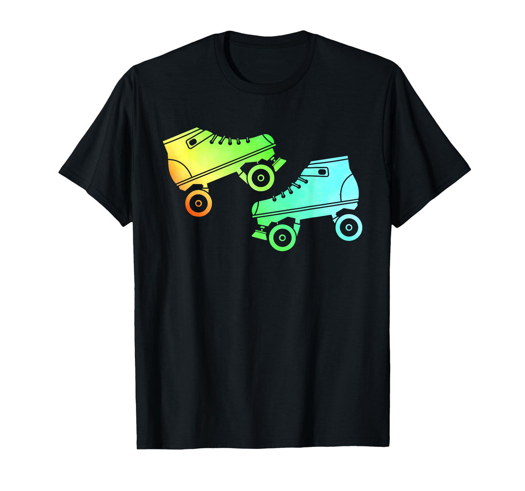 Watercolor Rollerskate 80S 90S Skate T-Shirt - Streetwear Style Men Women - T-Shirt, Sweatshirt, Hoodie