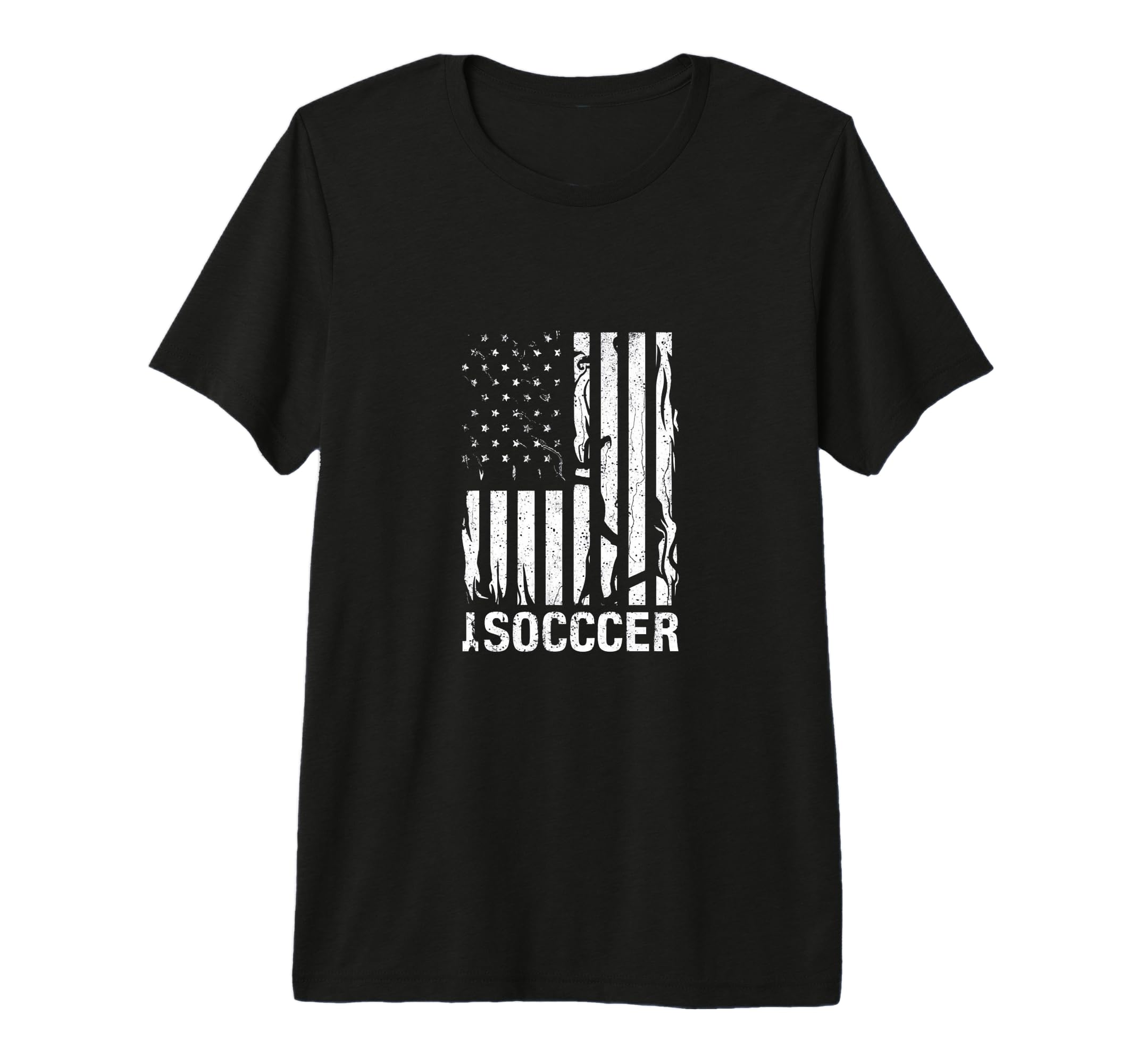American Flag Soccer Rustic Distressed T-Shirt - Unique Graphic for Adults - T-Shirt, Sweatshirt, Hoodie