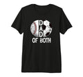 Mens Dad Both Baseball Soccer Dad Soccer T-Shirt - Minimalist Print Unisex - T-Shirt, Sweatshirt, Hoodie