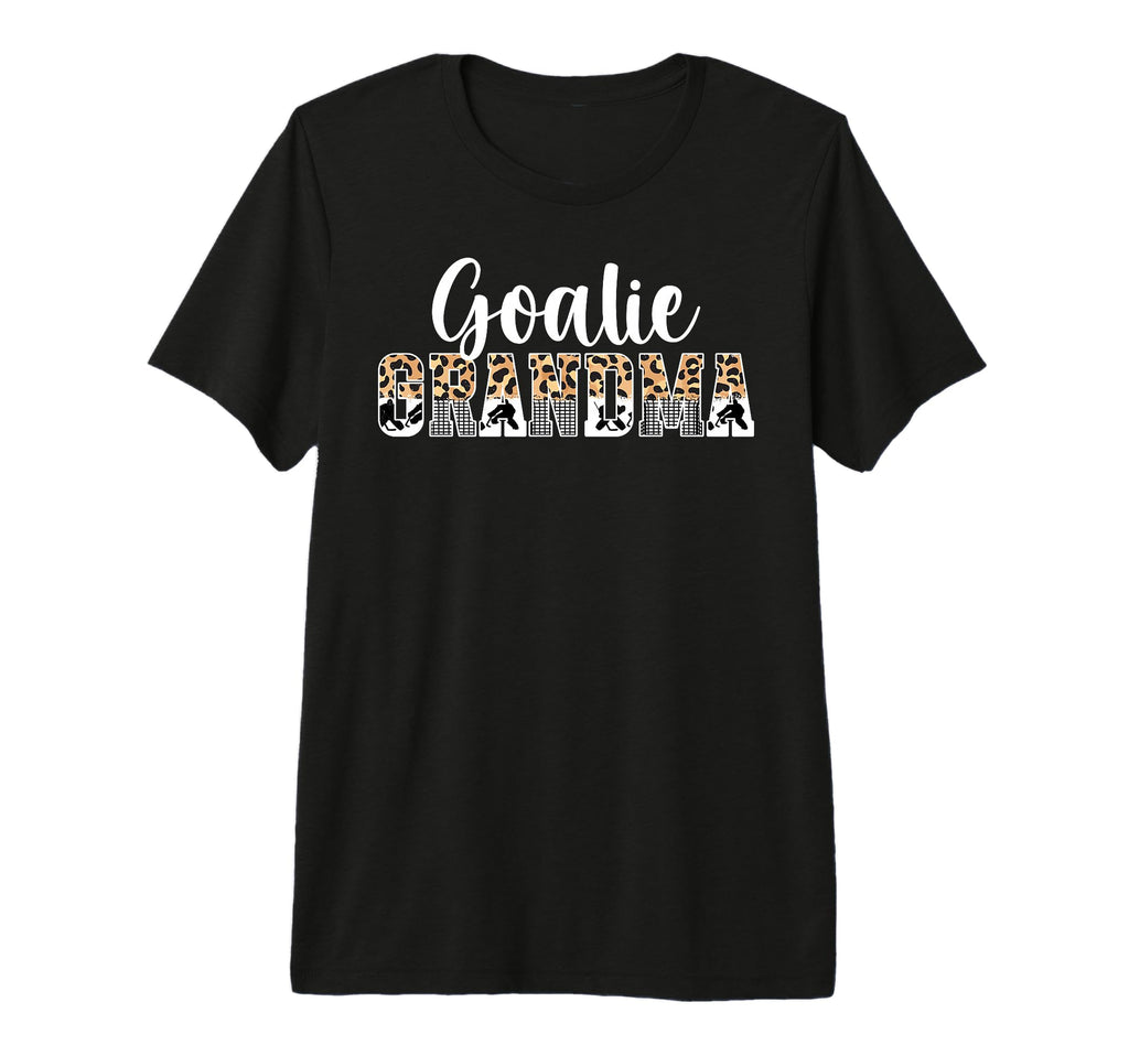 Ice Hockey Goalie Grandma Hockey Keeper T-Shirt - Minimalist Print Unisex - T-Shirt, Sweatshirt, Hoodie