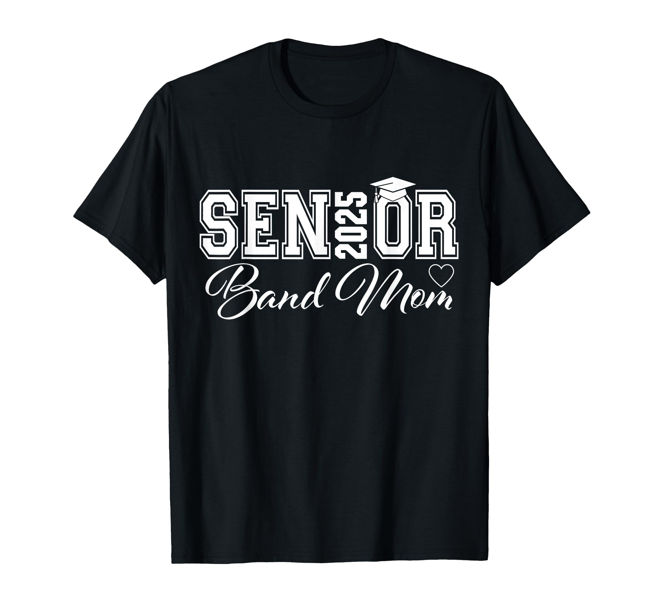 Senior Band Mom 2025 Marching Band T-Shirt - Custom Art Print Unisex - T-Shirt, Sweatshirt, Hoodie