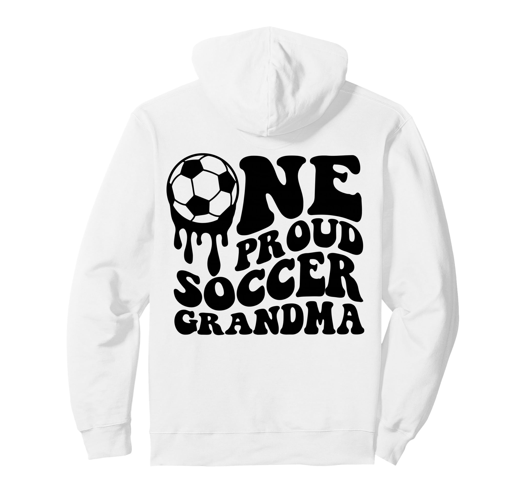 Proud Soccer Grandma Soccer Ball Hoodie - Aesthetic Graphic for Adults - T-Shirt, Sweatshirt, Hoodie