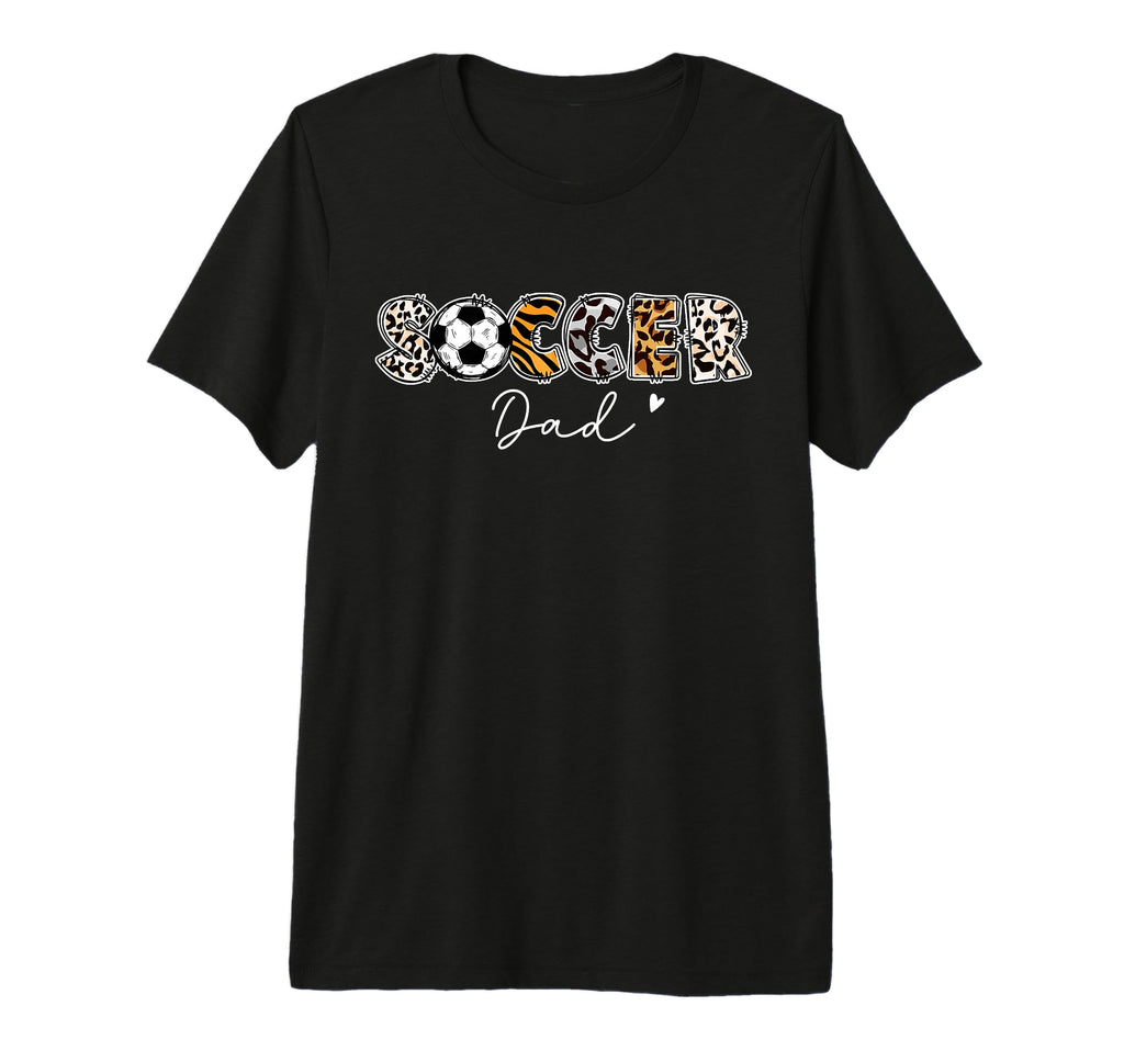Soccer Dad Leopard Family Matching Team T-Shirt - Unique Graphic Unisex - T-Shirt, Sweatshirt, Hoodie