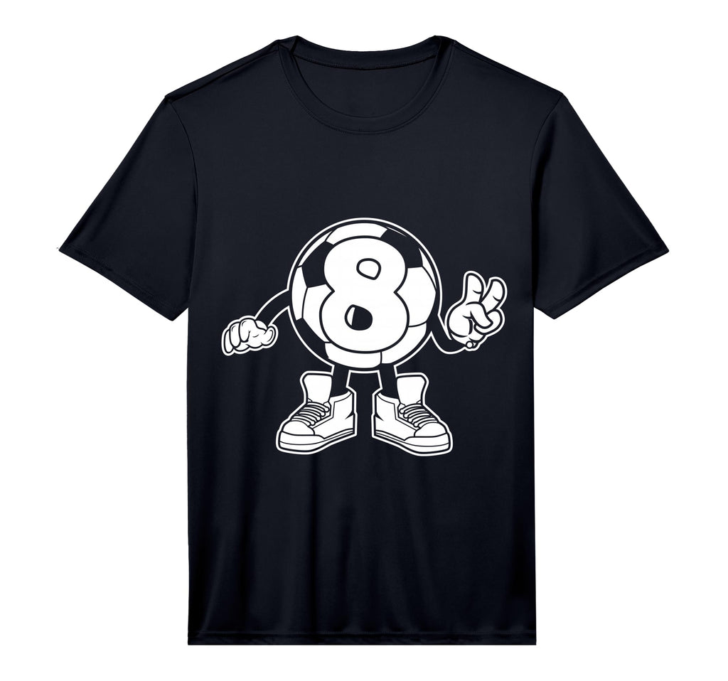 Number 8 Soccer 8Th Birthday T-Shirt - Fun Novelty Design for Adults - T-Shirt, Sweatshirt, Hoodie