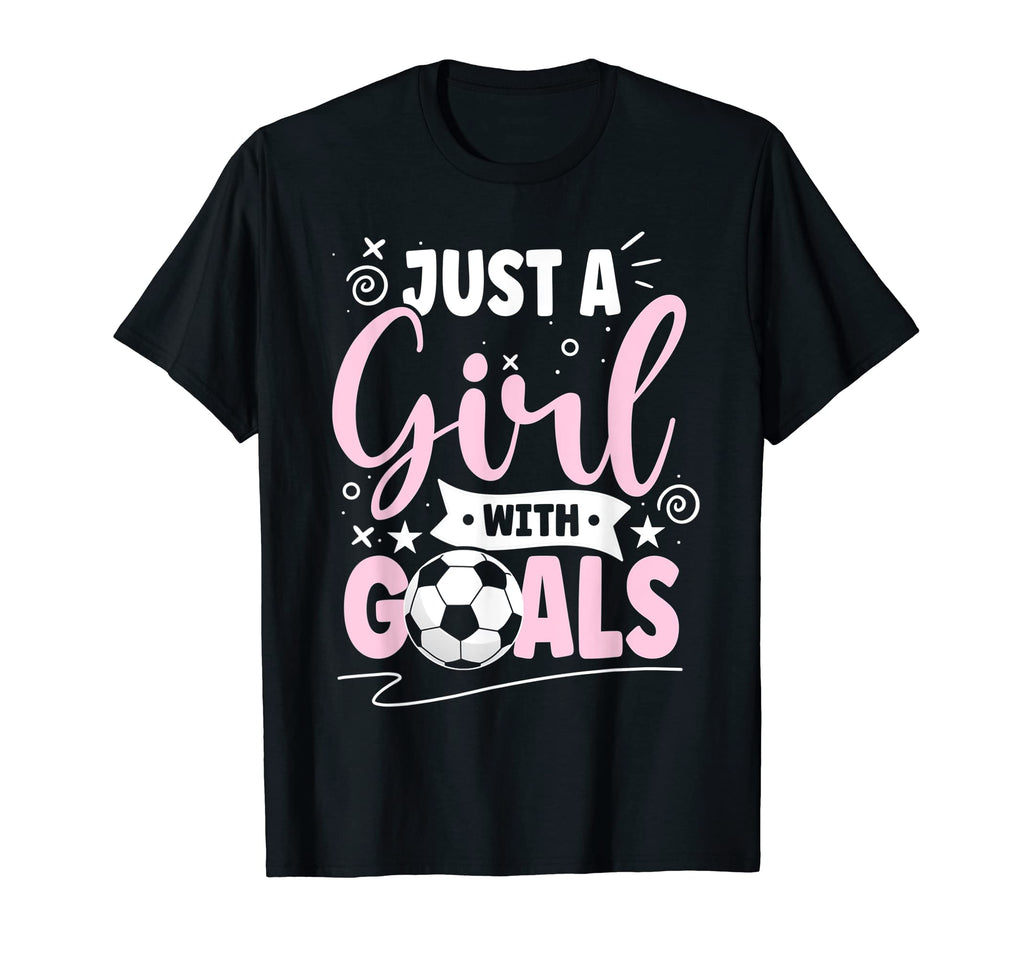 Just Goals Football Player Sports T-Shirt - Minimalist Print Men Women - T-Shirt, Sweatshirt, Hoodie