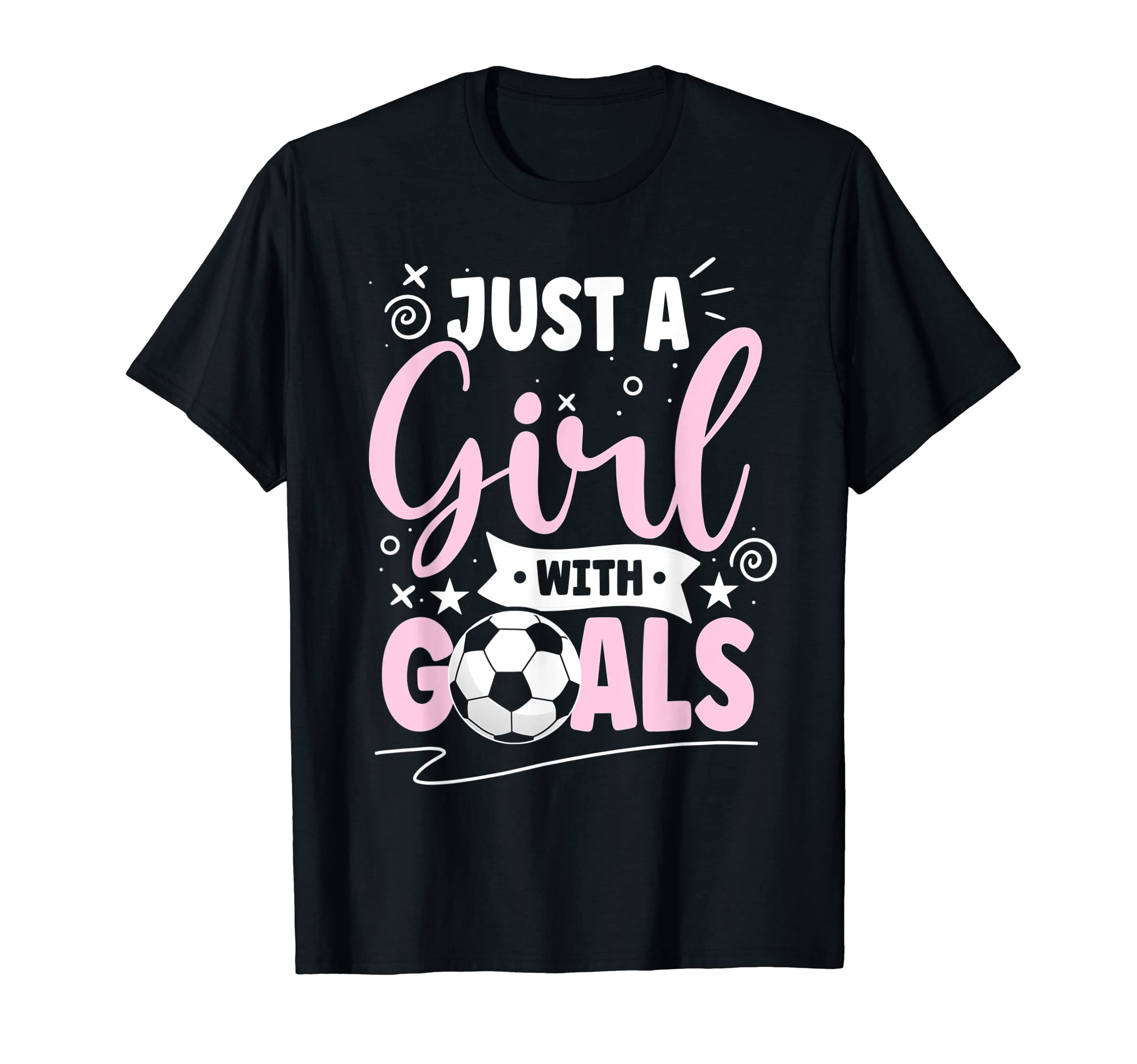 Just Goals Football Player Sports T-Shirt - Minimalist Print Men Women - T-Shirt, Sweatshirt, Hoodie