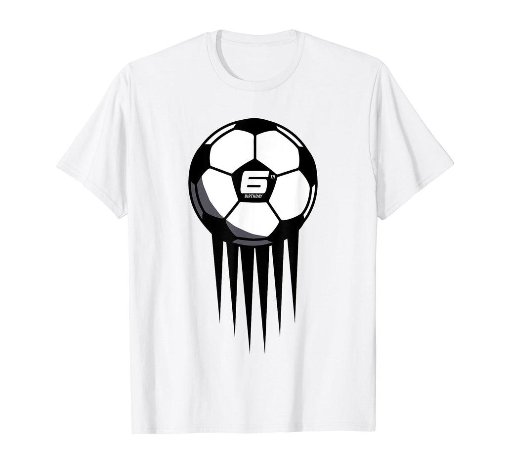 6Th Birthday Soccer 6 Years Old T-Shirt - Graphic Print for Adults - T-Shirt, Sweatshirt, Hoodie