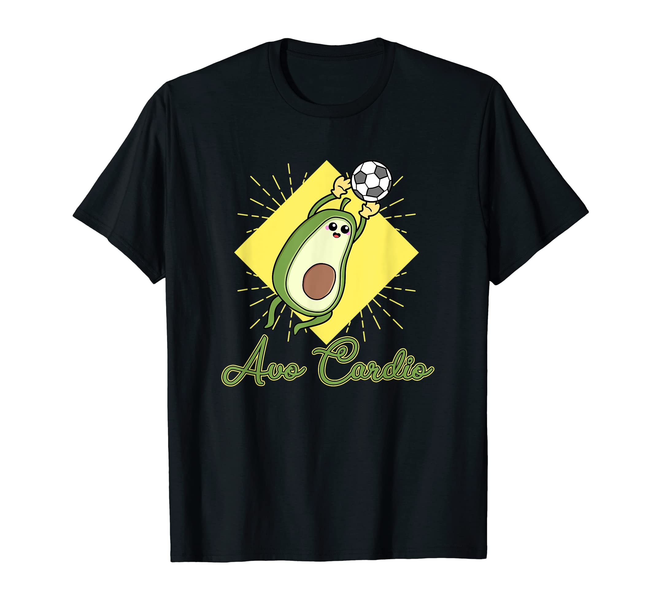 Avocardio Soccer Heart Fitness Cardio T-Shirt - Unique Graphic for Adults - T-Shirt, Sweatshirt, Hoodie