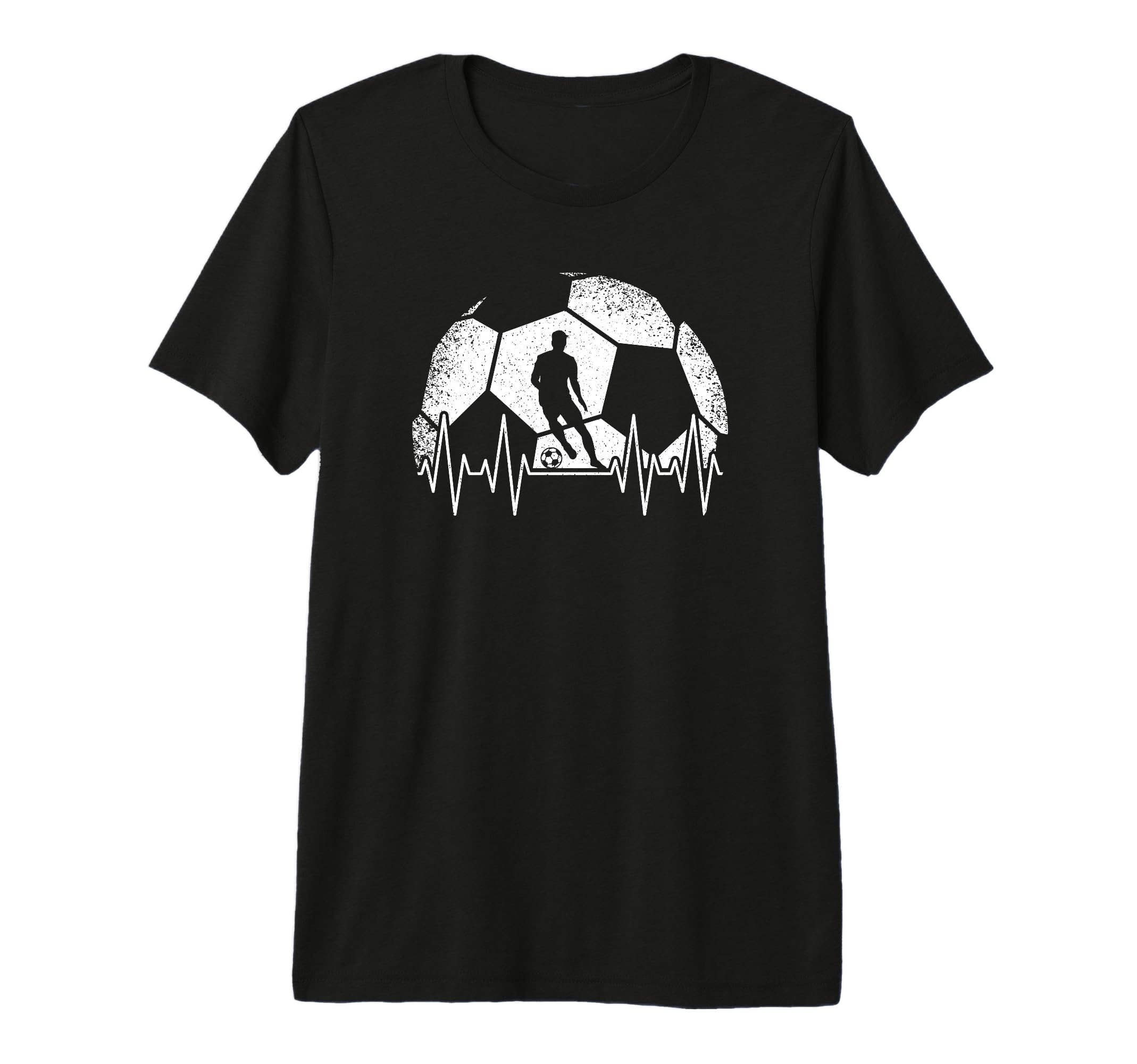 Football Heartbeat Football Player T-Shirt - Unique Graphic for Adults - T-Shirt, Sweatshirt, Hoodie