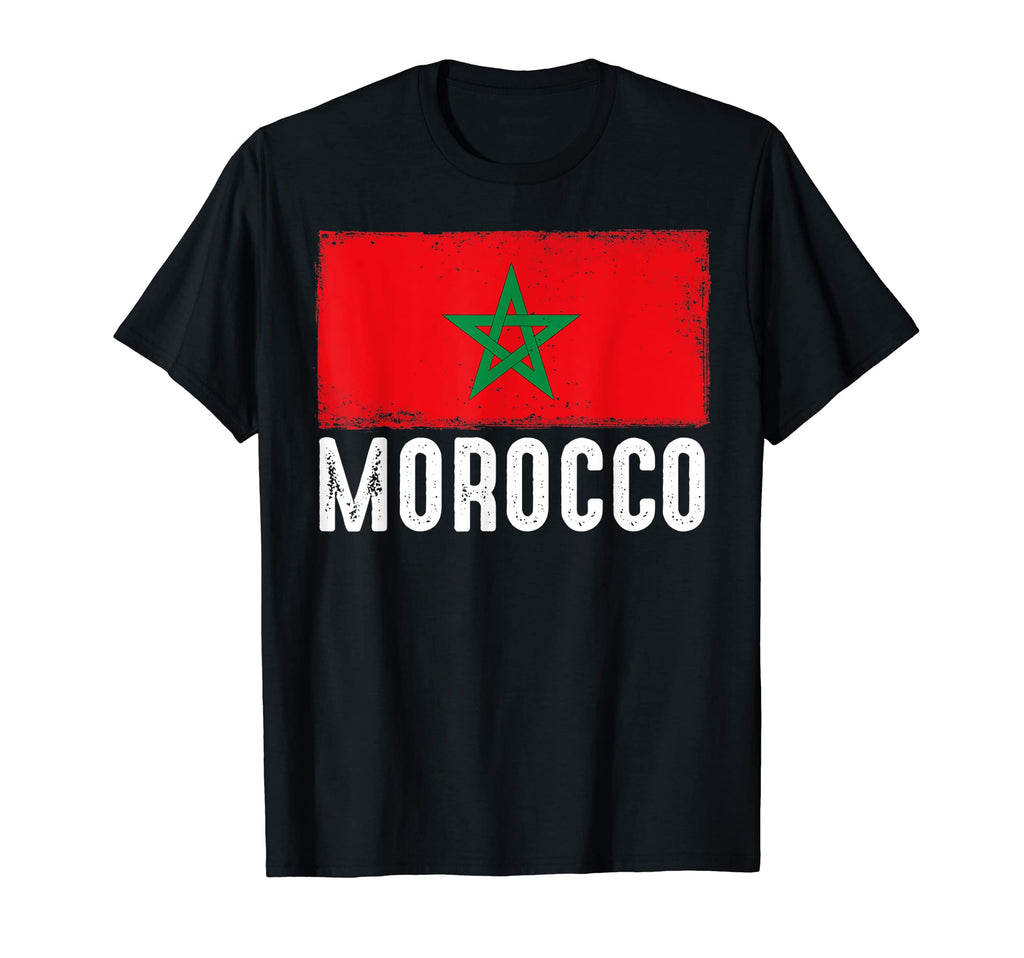 Morocco Flag Football Fan Soccer Team T-Shirt - Custom Art Print Unisex - T-Shirt, Sweatshirt, Hoodie