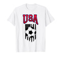 Grunge Aesthetic Usa Flag Soccer Fans T-Shirt - Graphic Print Unisex - T-Shirt, Sweatshirt, Hoodie