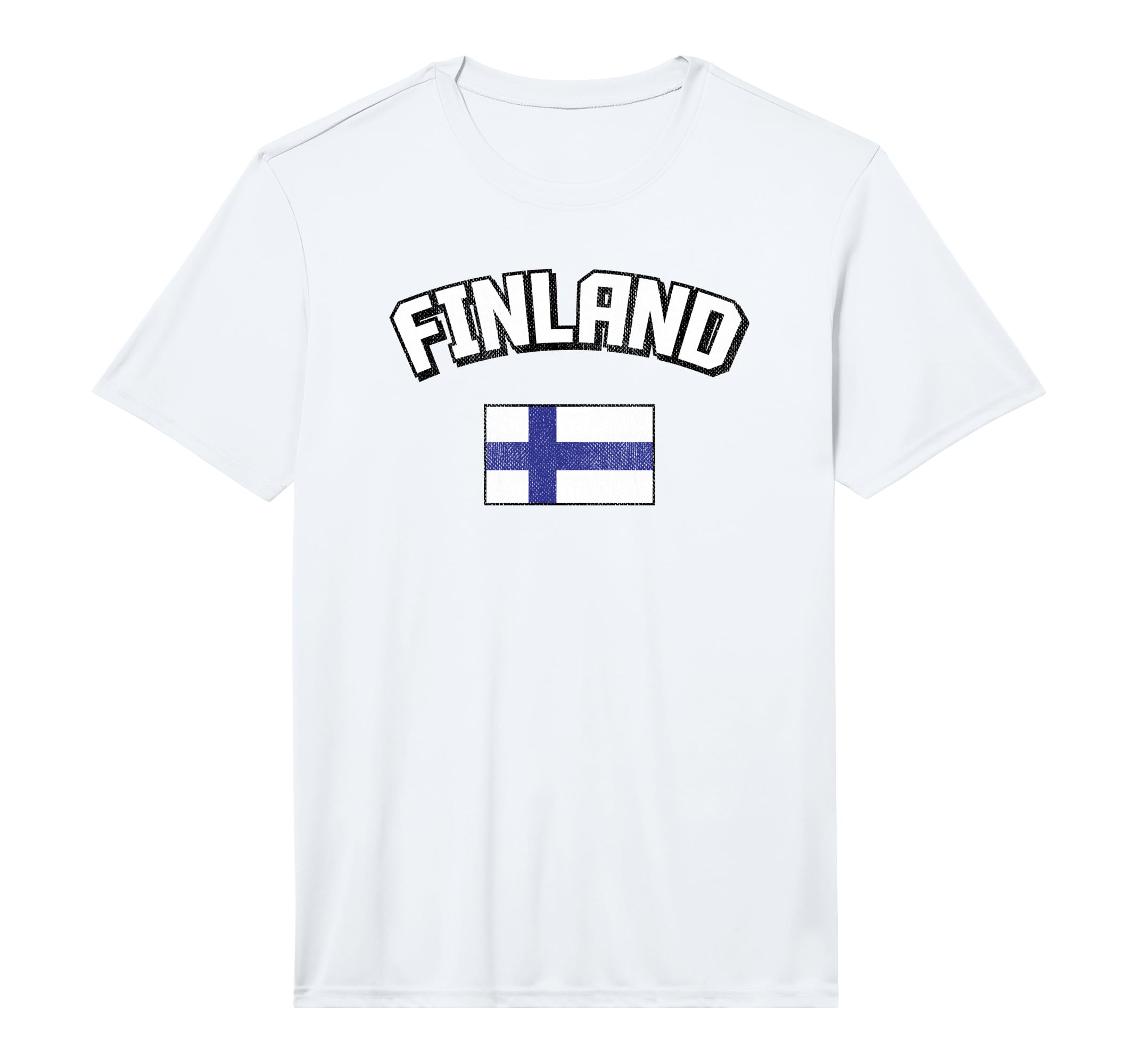 Finland Flag Distressed Finnish Pride T-Shirt - Novelty Apparel Unisex - T-Shirt, Sweatshirt, Hoodie
