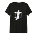 Womens Handball Jump Shot Tri Blend T-Shirt - Custom Art Print Unisex - T-Shirt, Sweatshirt, Hoodie