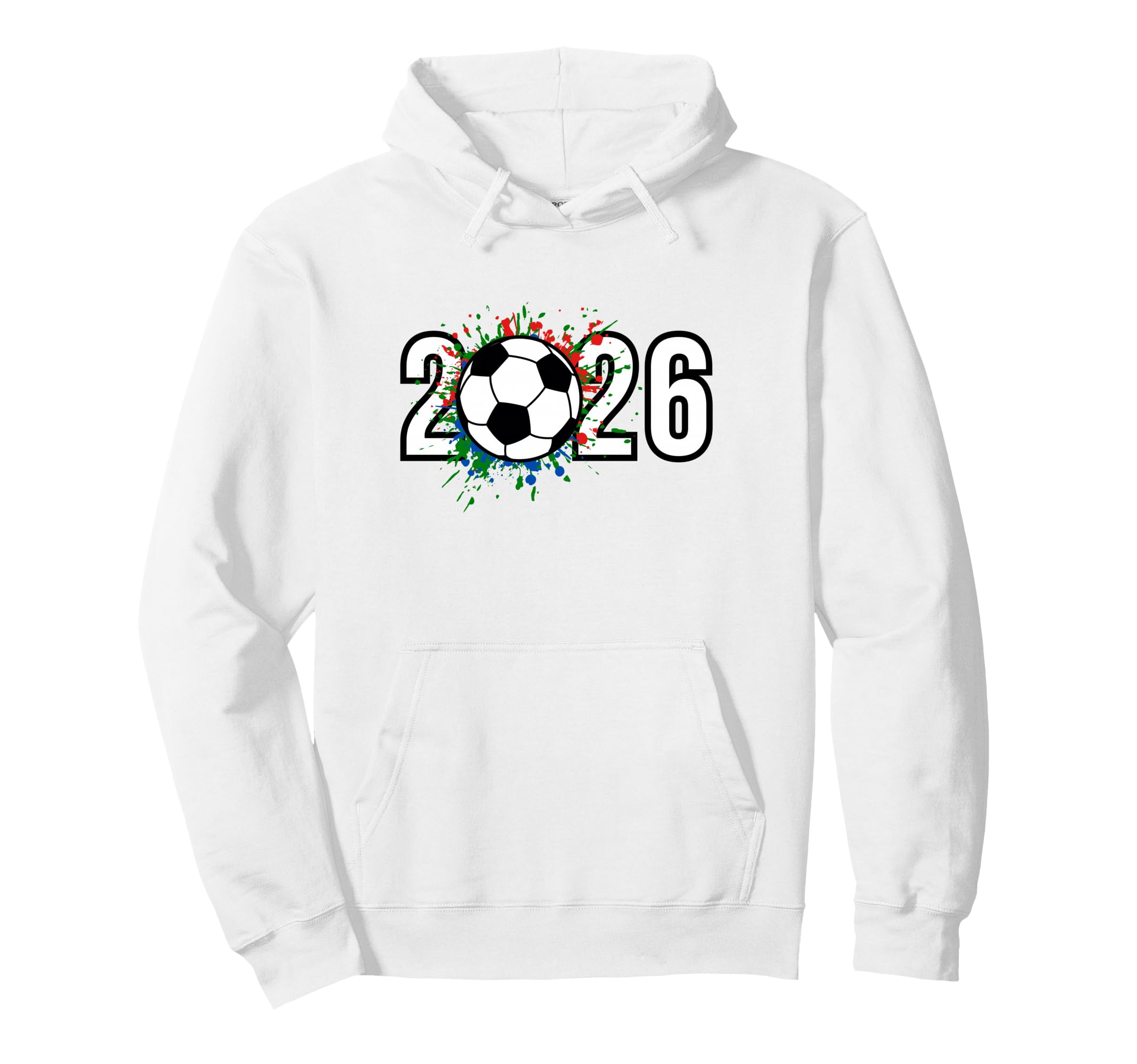 2026 Soccer Play Game Year Players Hoodie - Custom Art Print for Adults - T-Shirt, Sweatshirt, Hoodie