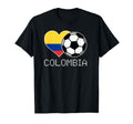 Colombia Soccer Colombian Flag Love T-Shirt - Minimalist Print Men Women - T-Shirt, Sweatshirt, Hoodie