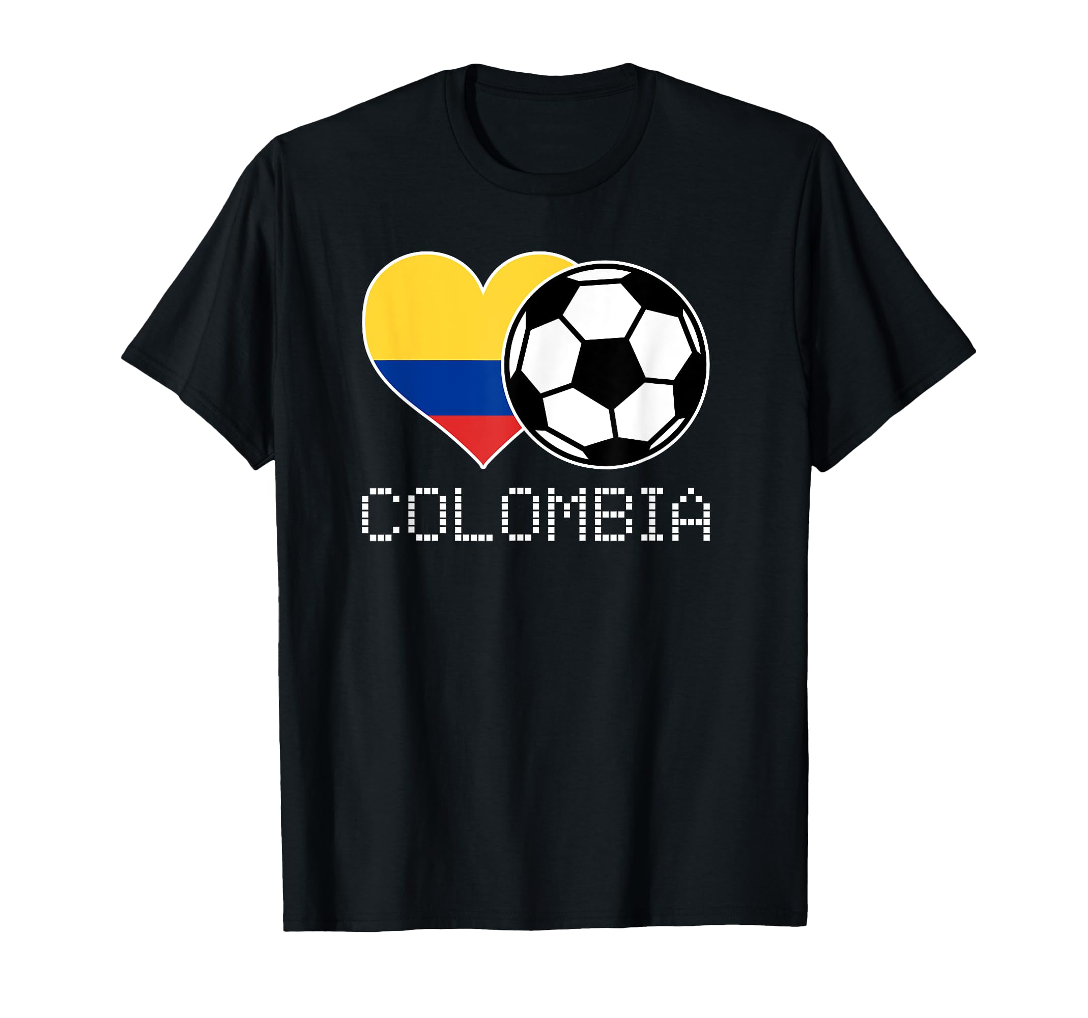 Colombia Soccer Colombian Flag Love T-Shirt - Minimalist Print Men Women - T-Shirt, Sweatshirt, Hoodie
