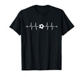 Soccer Ball Heartbeat Football Lover T-Shirt - Casual Everyday Wear Unisex - T-Shirt, Sweatshirt, Hoodie